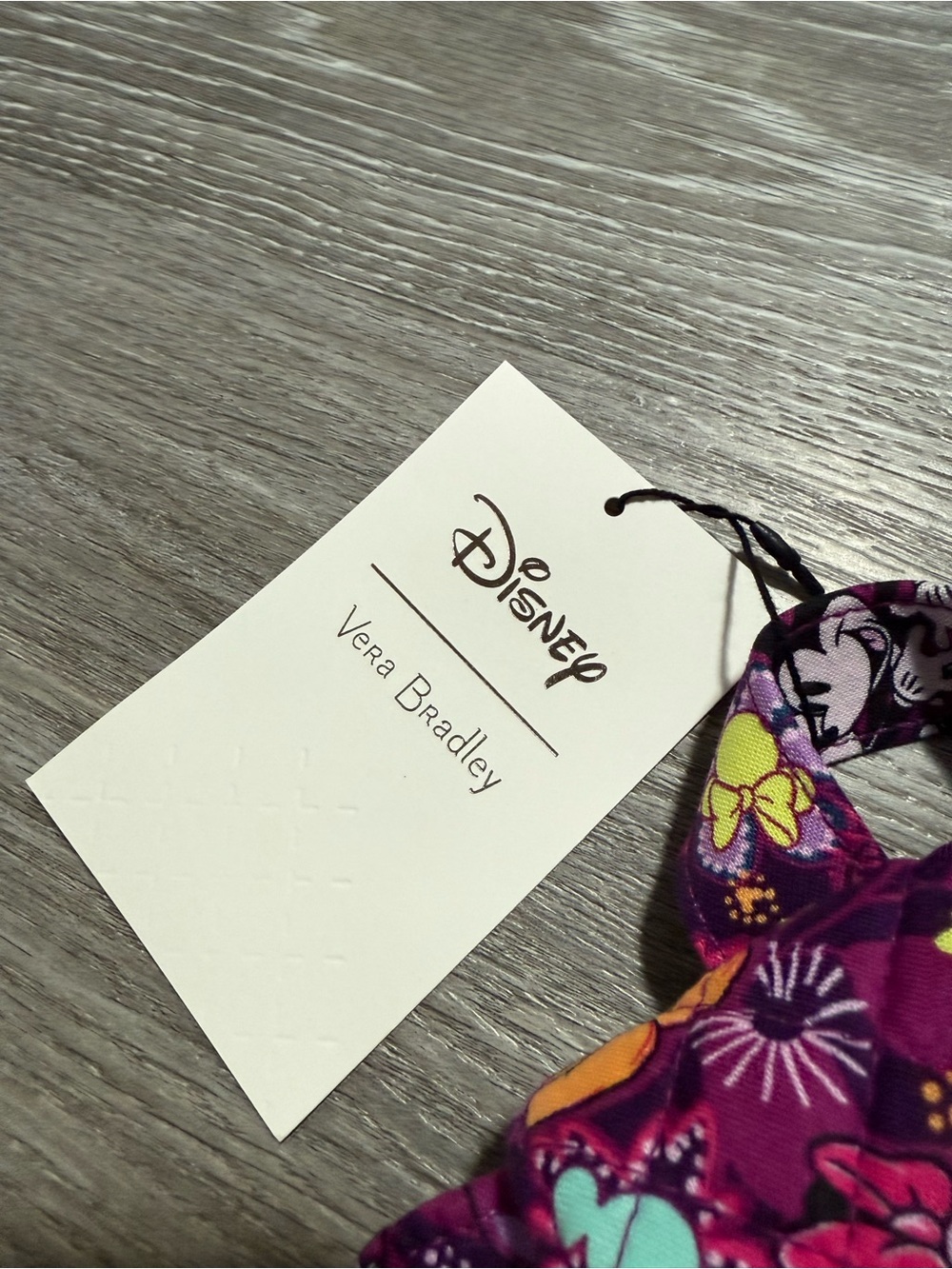 Vera Bradley Disney Purple Floral Minnie Print Quilted backpack NWTs - Picture 3 of 7